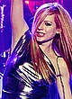 Avril Lavigne performing on the stage pics