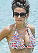 Michelle Keegan shows cleavage on the beach pics
