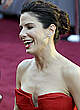 Sandra Bullock in red dress at oscar ceremony pics
