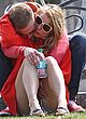 Billie Piper gets caress her legs on public pics
