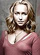 Hayden Panettiere posing in see through pics
