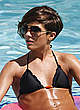 Frankie Sandford in bikini poolside candids pics