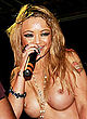 Tila Tequila naked pics - sining topless on a stage