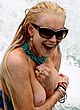 Lindsay Lohan naked pics - boob slip and pussy upskirt
