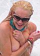 Lindsay Lohan boob slip & wet lingerie pics pics
