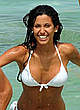 Federica Nargi in white bikini on the beach pics