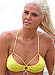 Karissa Shannon looking sexy in yellow bikini pics