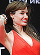 Angelina Jolie in red dress at salt premiere pics
