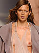 Elise Crombez naked pics - see thru & topless runway pics