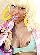Nicki Minaj titslip on the stage pics
