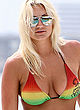 Brooke Hogan huge tits in green bikini pics