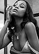 Zoe Saldana black-&-white sexy posing pics pics