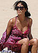 Nicole Scherzinger caught in bikini on the beach pics