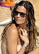 Alessia Fabiani naked pics - tanning topless on the beach