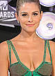 Maria Menounos shows cleavage in green dress pics