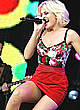 Pixie Lott sexy performs at stage pics