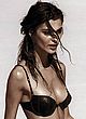 Aurelie Claudel poses in wet lingerie on beach pics