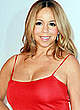 Mariah Carey cleavage in tight red dress pics
