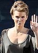AnnaLynne McCord braless in see-through top pics