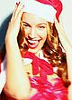 Kelly Brook naked pics - poses in sexy santas suit