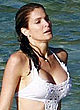 Stephanie Seymour caught in wet white bikini pics