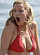Liz McClarnon hard nipples in red bikinie pics