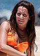 Ashley Tisdale orange bikini beach shots pics