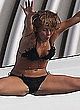 Julianne Hough acrobatic trick in bikini pics