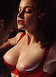 Esme Bianco tits out of red bra pics
