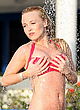 Jorgie Porter wearing bikini at the pool pics