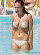 Tulisa Contostavlos in sexy bikini at beach pics