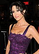 Shannon Elizabeth braless in hot violet dress pics