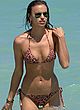 Irina Shayk paparazzi thong bikini shots pics