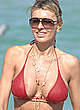 Rita Rusic hard nipples in red bikini pics