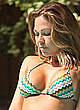 Adele Silva sexy in bikini poolside shots pics