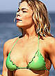 LeAnn Rimes in green bikini on the beach pics