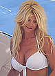 Victoria Silvstedt in white bikini on the yacht pics