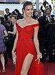 Irina Shayk busty & leggy in hot red dress pics