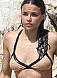Michelle Rodriguez hard nipples under bikini pics