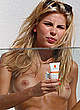 Jessica Hart naked pics - sunbathing topless at eden roc