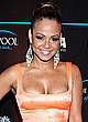 Christina Milian shows cleavage in tight dress pics