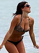 Claudia Romani hot in leopard print bikini pics