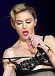 Madonna in seethru bra on a stage pics