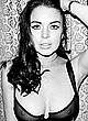 Lindsay Lohan hard nips under see thru top pics