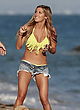 Ashley Tisdale busty in bikini top & hotpants pics