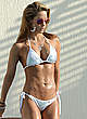 Jennifer Nicole Lee in white bikini poolside shots pics