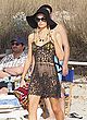Paris Hilton c-thru to bikini at the beach pics