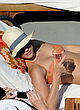 Jessica Alba poolside in hot orange bikini pics