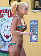 Tulisa Contostavlos wearing multicolored bikini pics