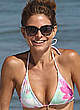 Maria Menounos cleavage in bikini on a beach pics
